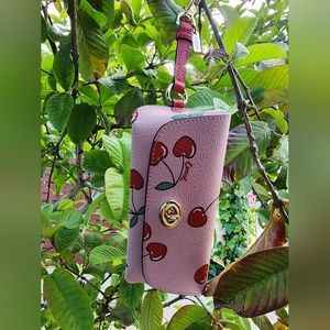 Coach Sunglass Case With Heart Cherry